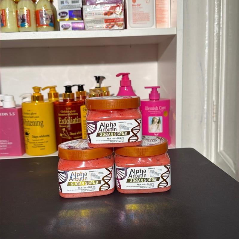 Alpha Abutin sugar scrub  Body Care Cleanser Cleansing Skin Repair