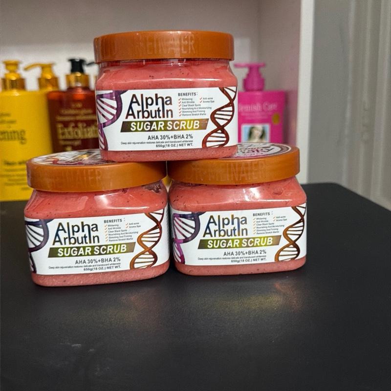 Alpha Abutin sugar scrub  Body Care Cleanser Cleansing Skin Repair