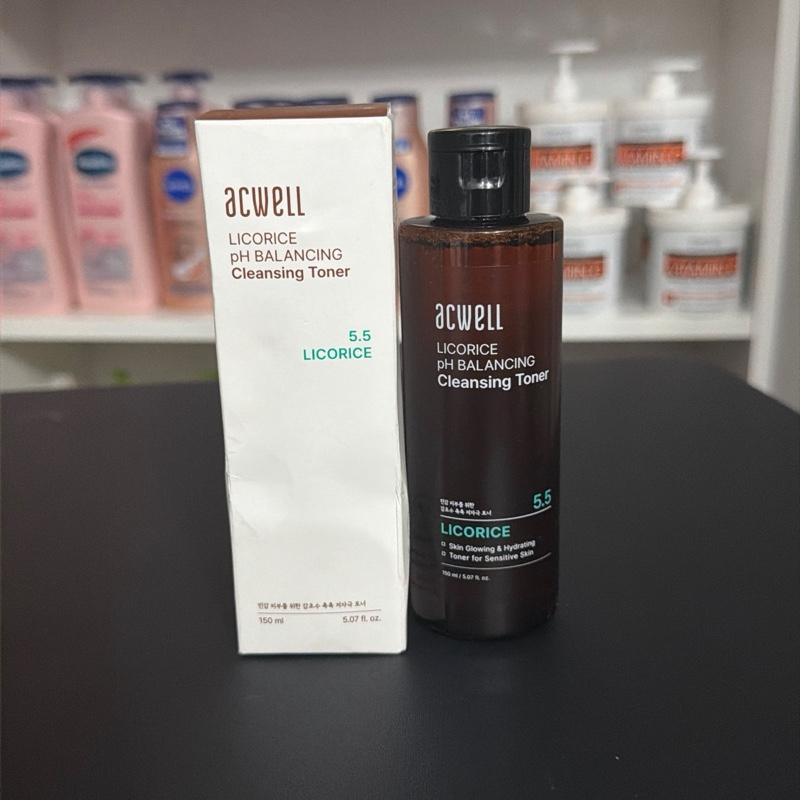 Acwell Licorice pH Balancing Cleansing Toner 150ml - Skin Brightening & Hydrat.