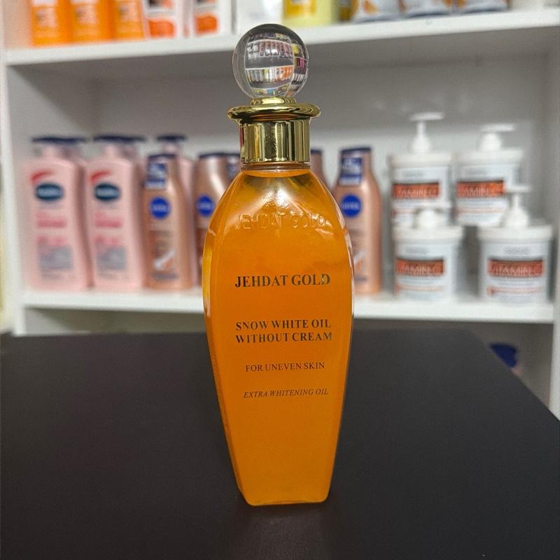 Jehdat Gold Snow White Oil Extra Whitening Oil for Uneven Skin - Without