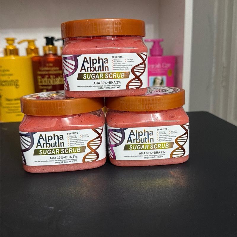 Alpha Abutin sugar scrub  Body Care Cleanser Cleansing Skin Repair