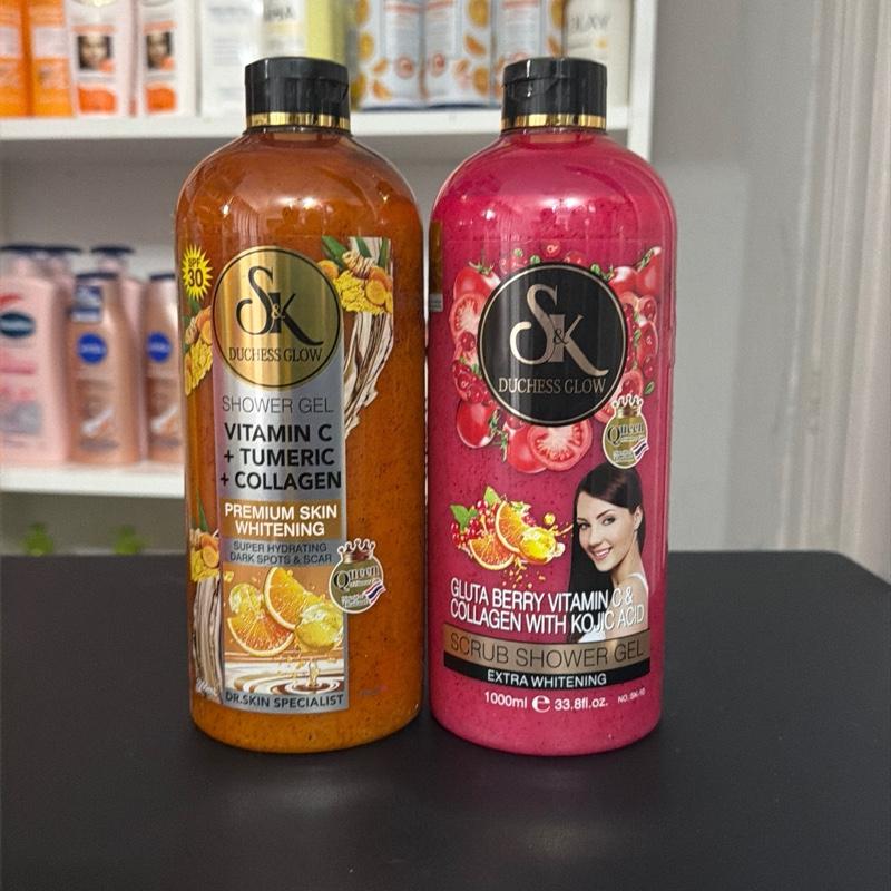 X1 SK DUCHESS GLOW VITAMIN C + TUMERIC + COLLAGEN GLUTA BERRY VITAMIN C& COLLAGEN WITH KOjic Acid SCRUB SHOWER GEL
