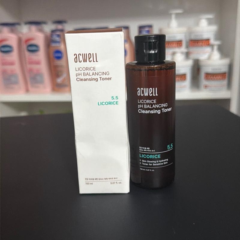 Acwell Licorice pH Balancing Cleansing Toner 150ml - Skin Brightening & Hydrat.
