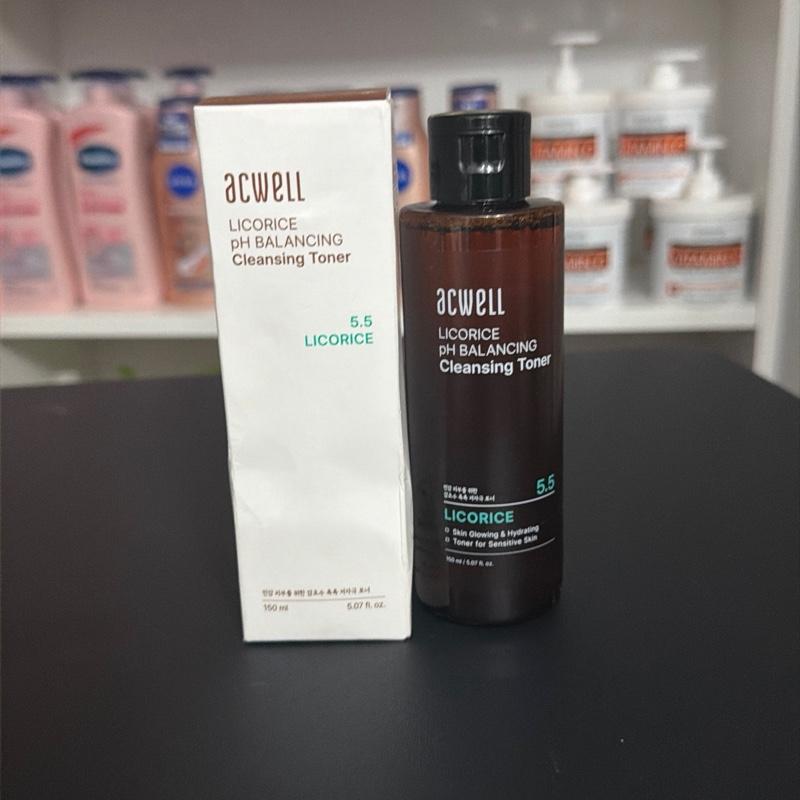 Acwell Licorice pH Balancing Cleansing Toner 150ml - Skin Brightening & Hydrat.