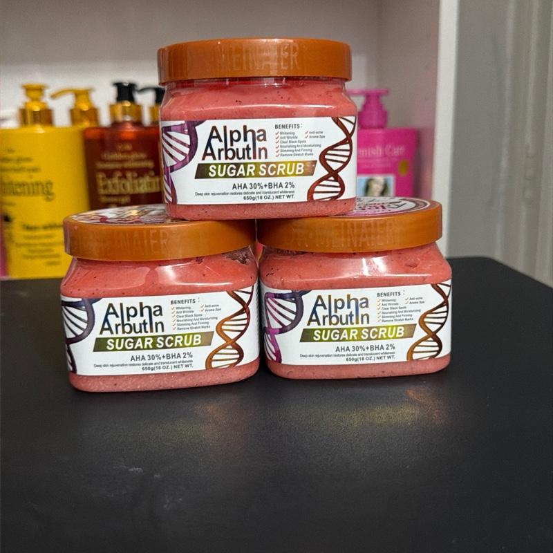 Alpha Abutin sugar scrub  Body Care Cleanser Cleansing Skin Repair